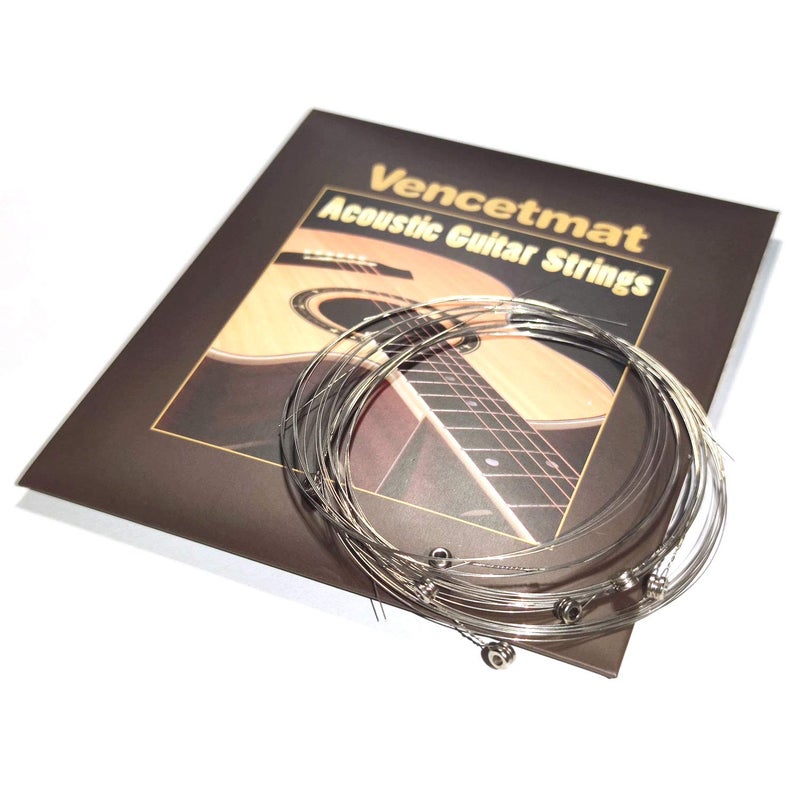 Vencetmat Acoustic Guitar B Strings, Light Tension â€“ Corrosion-Resistant Rust-Prevent Brass, Offers a Bright and Well-Balanced Acoustic Tone B 2nd 10 Pack - Image 2